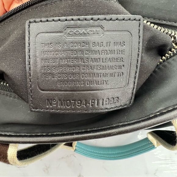 VTG COACH Hamptons satin TOTE BAG - Picture 5 of 8